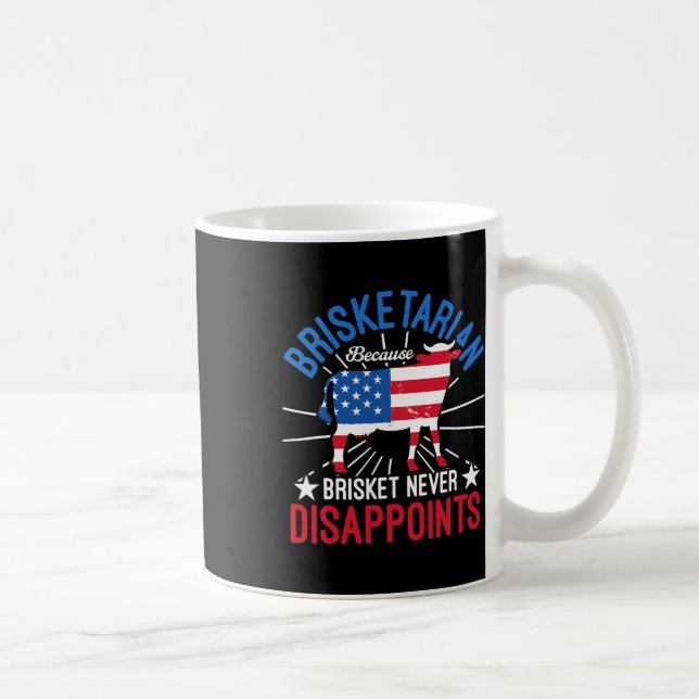 Brisketarian Because Brisket Never Disappoints Bbq Coffee Mug (Right)