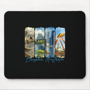 Brisne Australia Traveling Brushstroke Souvenir Va Mouse Mat