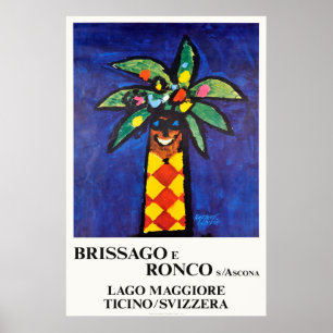 Brissago e Ronco s Ascona,Switzerland,Travel Poster