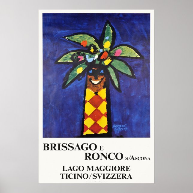 Brissago e Ronco s Ascona,Switzerland,Travel Poster (Front)
