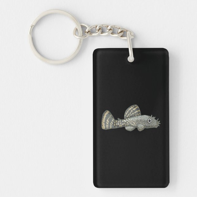 Bristlenose Pleco Aquarium for Fishkeeping Fans Key Ring (Front)
