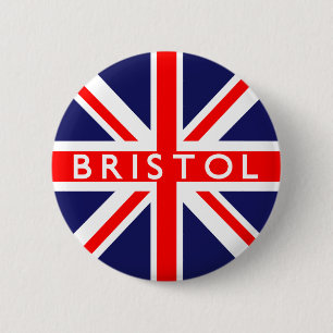 Bristol : British Flag 6 Cm Round Badge