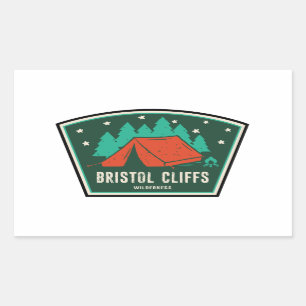 Bristol Cliffs Wilderness Vermont Camping Rectangular Sticker
