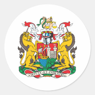 Bristol Coat Of Arms Classic Round Sticker