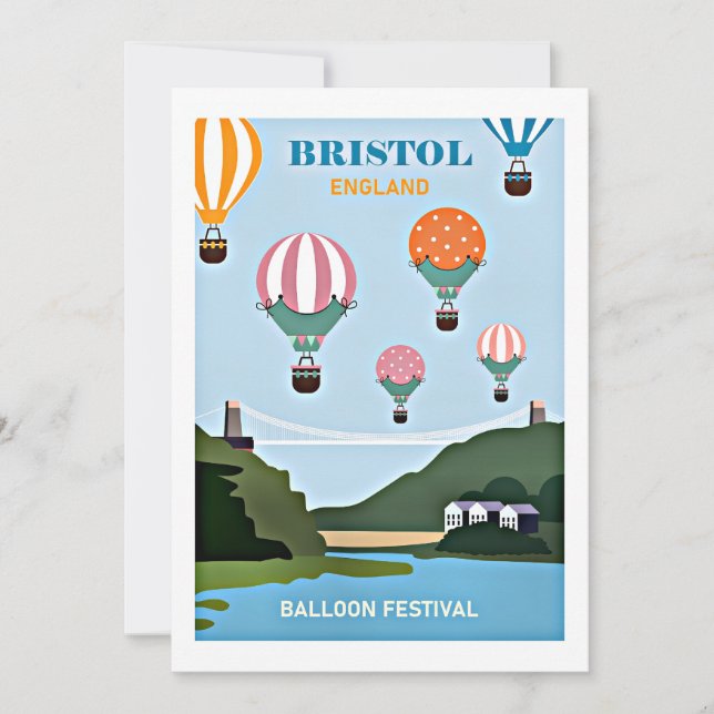 Bristol England balloon festival Card (Front)