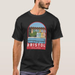Bristol England Retro Travel Art Vintage T-Shirt<br><div class="desc">Bristol vector art design. Bristol is a city straddling the River Avon in the southwest of England with a prosperous maritime history.</div>