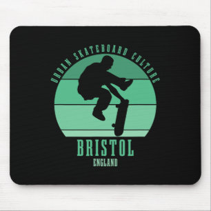 Bristol England Skateboarder Urn Skateboarding 1 Mouse Mat