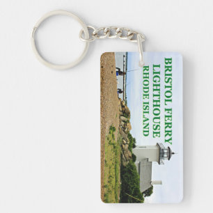 Bristol Ferry Lighthouse, Rhode Island Key Ring