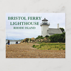 Bristol Ferry Lighthouse, Rhode Island Postcard