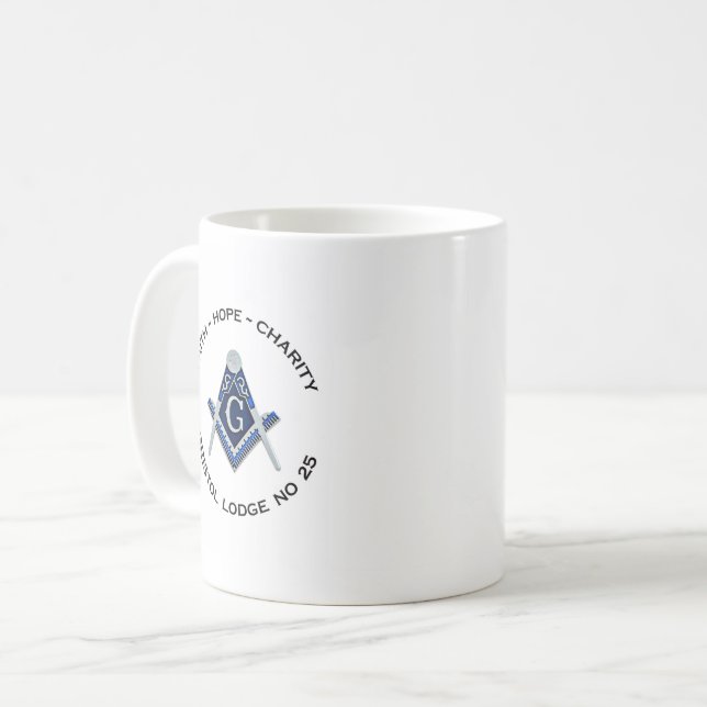 Bristol Masonic Mug (Front Left)