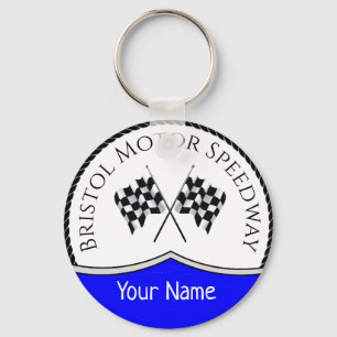 BRISTOL MOTOR SPEEDWAY - CHECKERD FLAG KEY RING