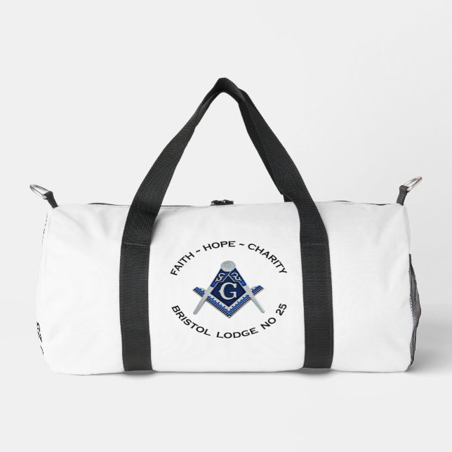 Bristol No 25 Masonic Gym Bag (Front)