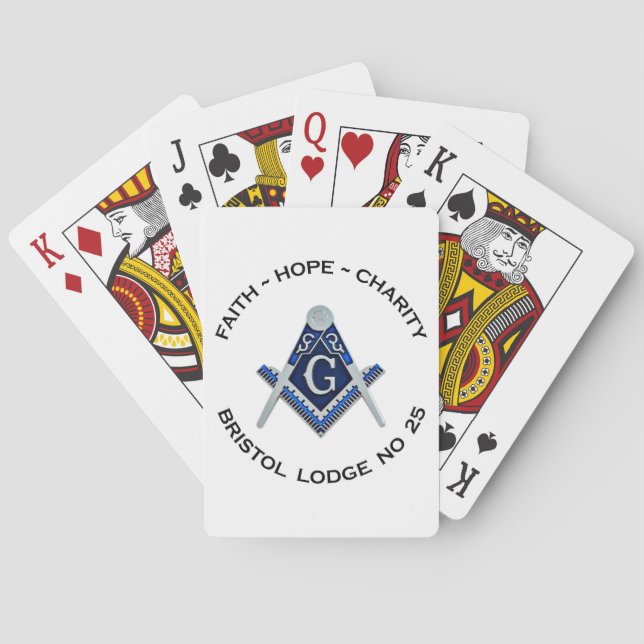Bristol No 25 Masonic Playing Cards (Back)