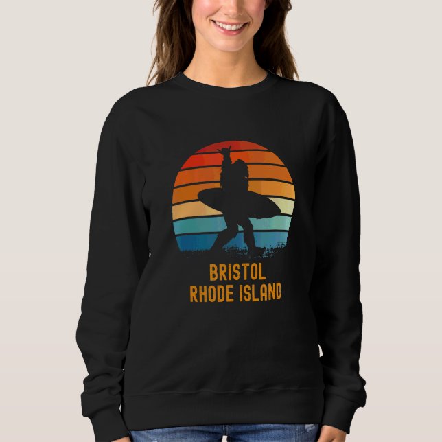 Bristol  Rhode Island Sasquatch Souvenir Sweatshirt (Front)