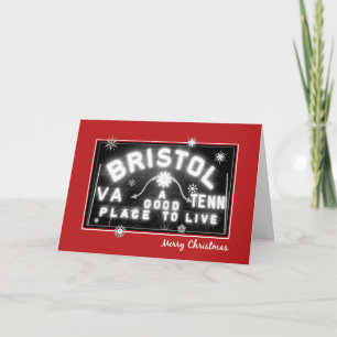Bristol Sign Holiday card with customisable text