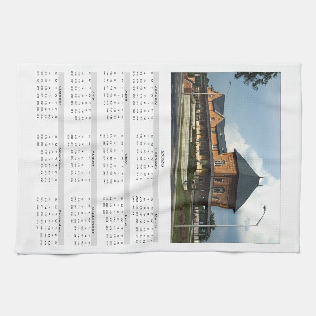 Bristol Train Station Bristol Virginia 2026 Tea Towel (Horizontal)
