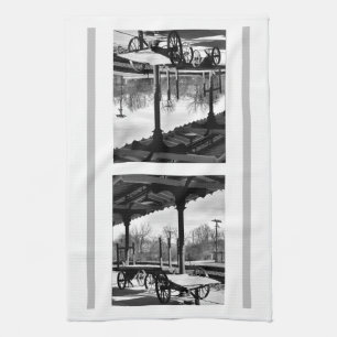 Bristol Train Station Freight Wagon Tea Towel