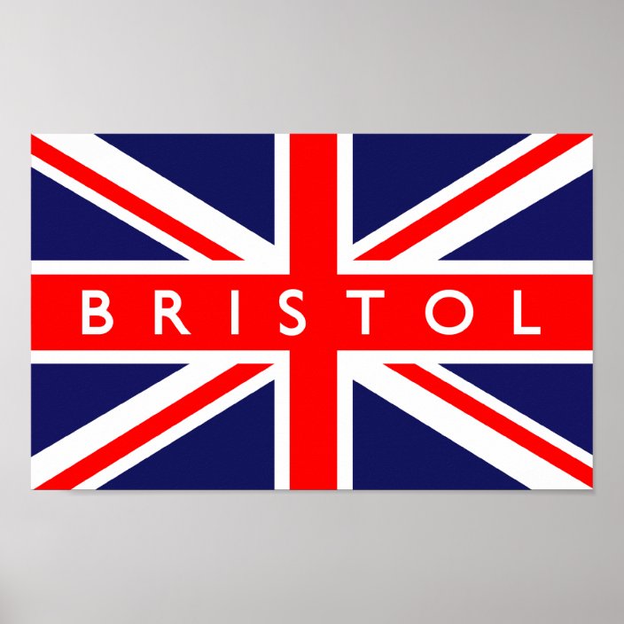 Bristol UK Flag Poster Zazzle.co.uk