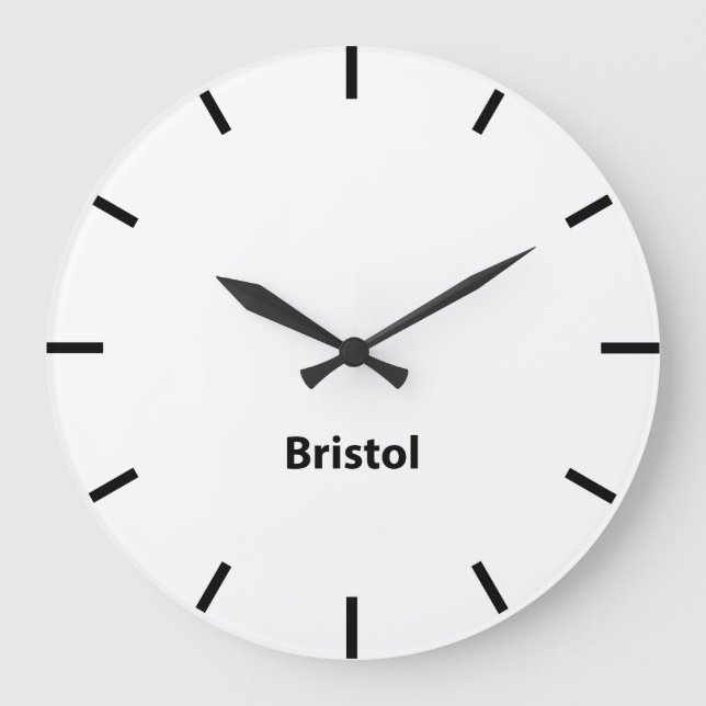 Bristol United Kingdom  Time Wall Clock (Front)