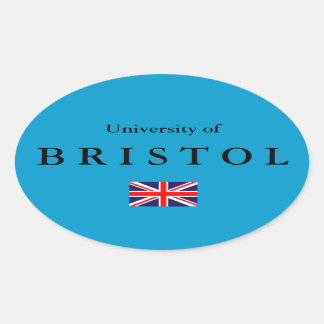 Bristol University European Oval Sticker