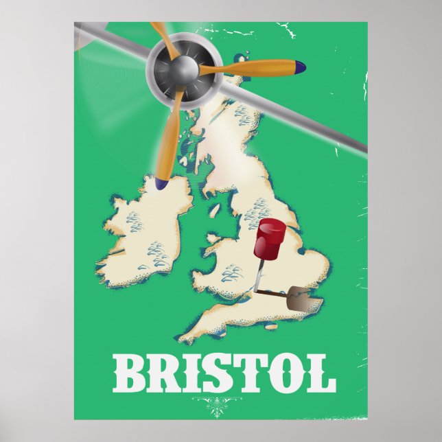 Bristol Vintage Travel poster (Front)