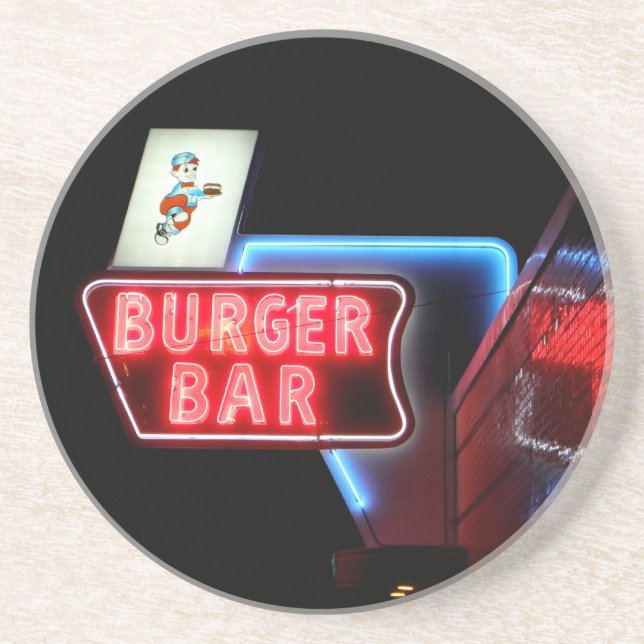 Bristol Virginia Burger Bar Coaster (Front)