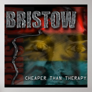 BRISTOW CD Back Cover, Cheaper Than Therapy Poster