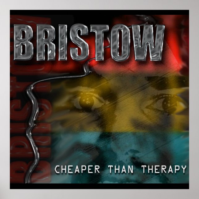 BRISTOW CD Back Cover, Cheaper Than Therapy Poster (Front)