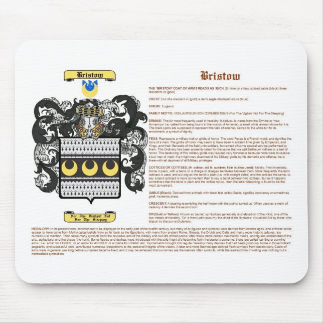bristow mouse mat (Front)