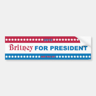 Brit for President! Bumper Sticker