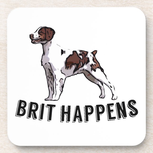 Brit Happens - Brittany Coaster (Front)