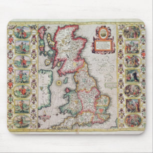 Britain As It Was Devided In The Tyme Mouse Mat