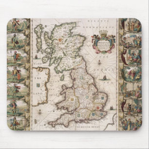 Britain As It Was Devided In The Tyme of the Engli Mouse Mat