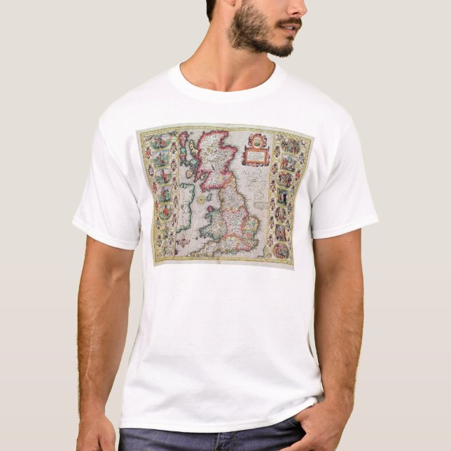 Britain As It Was Devided In The Tyme T-Shirt (Front)