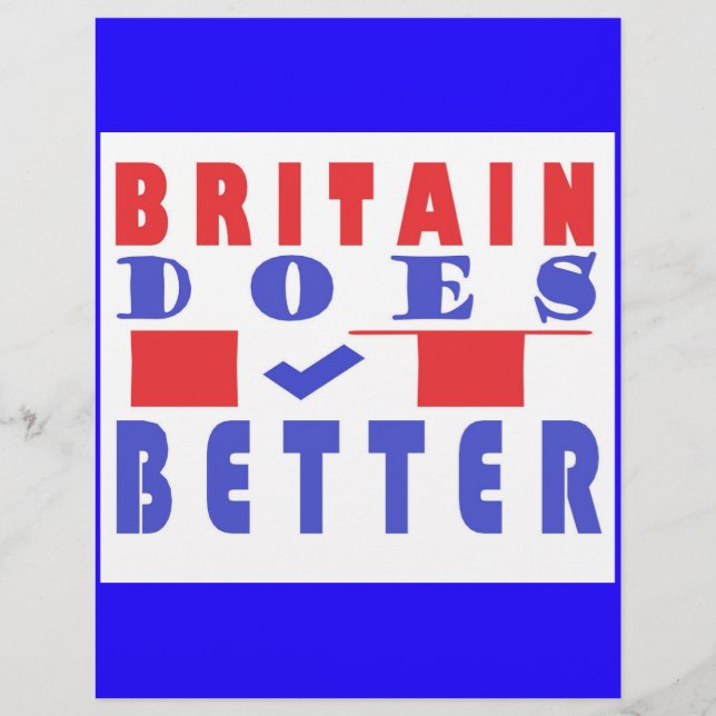  BRITAIN DOES IT BETTER WORD DESIGN CUSTOM LETTERHEAD (Front)