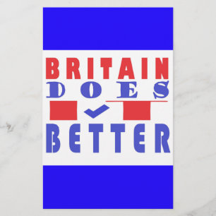 BRITAIN DOES IT BETTER WORD DESIGN STATIONERY