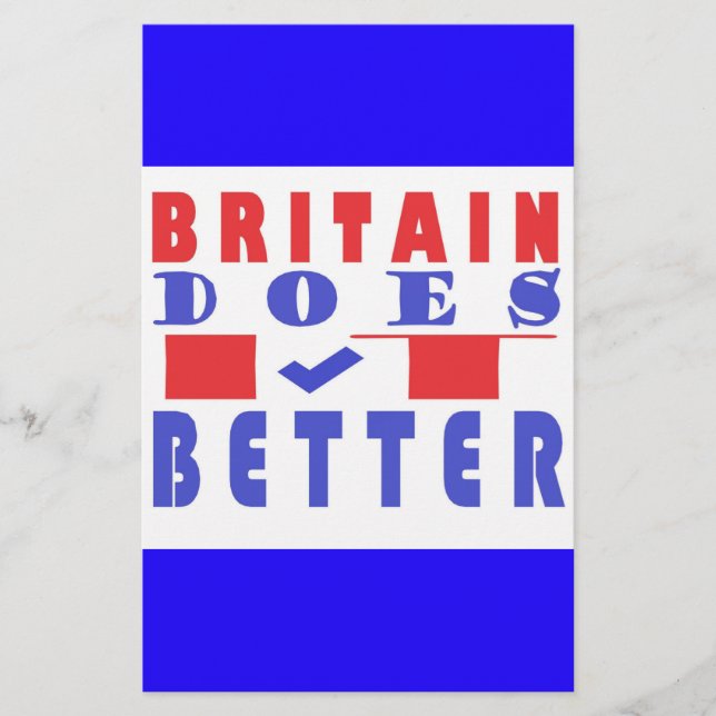  BRITAIN DOES IT BETTER WORD DESIGN STATIONERY (Front)