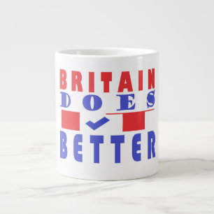 Britain does it better word poster design large coffee mug