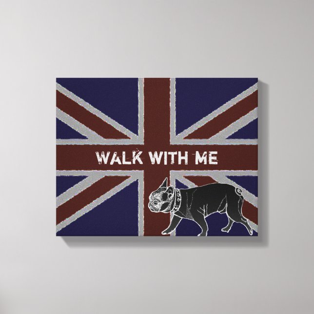 Britannia Series: Francois the French Bulldog Canvas Print (Front)