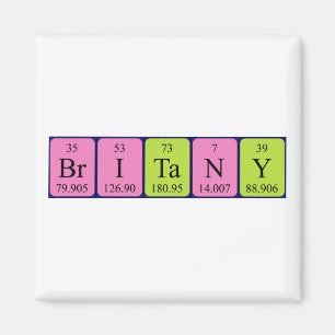 Britany periodic table name magnet