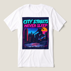 Brite-T Ciry Streets Never Sleep 0019036 Tri-Blend Shirt