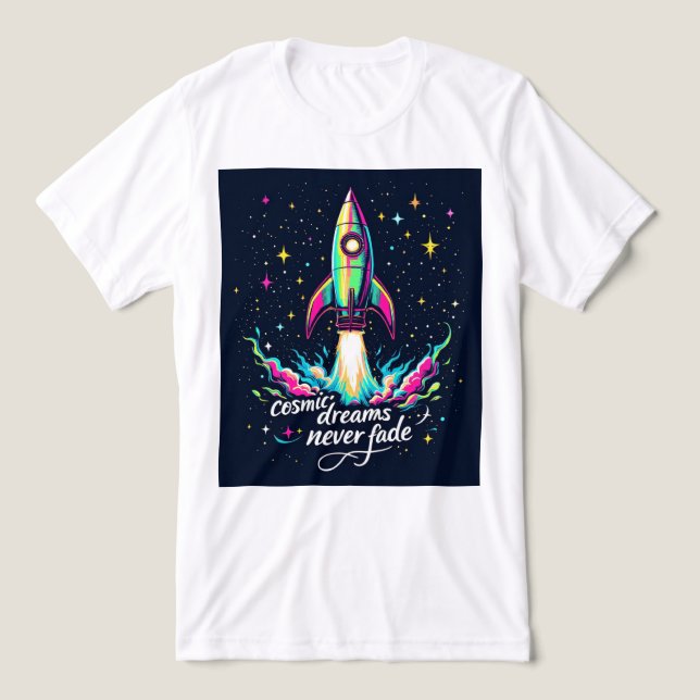 Brite-T Cosmic Dreams Never Fade 0018882 Tri-Blend Shirt (Design Front)