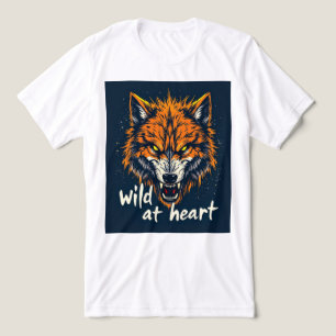 Brite-T Golden Wolf Wild at Heart 0019610 Tri-Blend Shirt