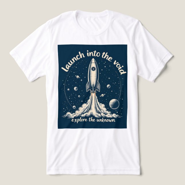 Brite-T Launch Into The Void 0018979 Tri-Blend Shirt (Design Front)