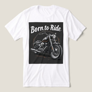 Brite-T Motorcycle Born To Ride 0018704 Tri-Blend Shirt
