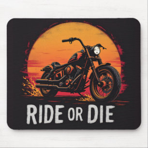 Brite-T Motorcycle Ride or Die 0019613 Mouse Mat
