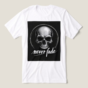 Brite-T Silver Skull Never Fade 0019404 Tri-Blend Shirt