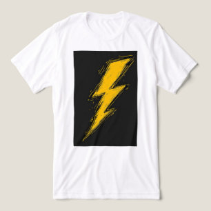 Brite-T Yellow Lightning Bolt 0019567 Tri-Blend Shirt