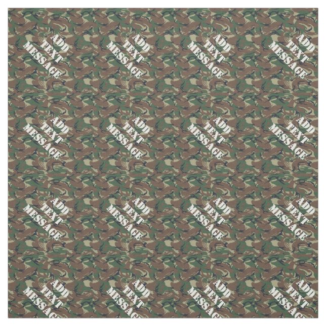 British 95 Green  Military Camouflage Fabric (Swatch)