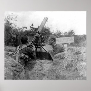 British AA Gun Poster